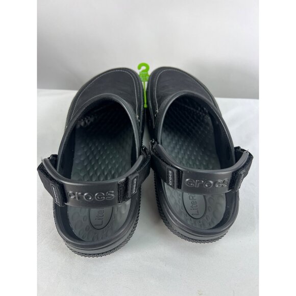 Crocs Black Yukon Vista II Clogs With Adjustable Heel Strap For Men Size 11 main image 4
